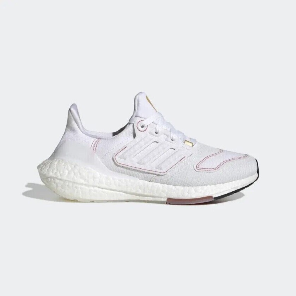 Adidas Ultraboost 22 GX9147 Women's White Low Top Running Sneaker Shoes